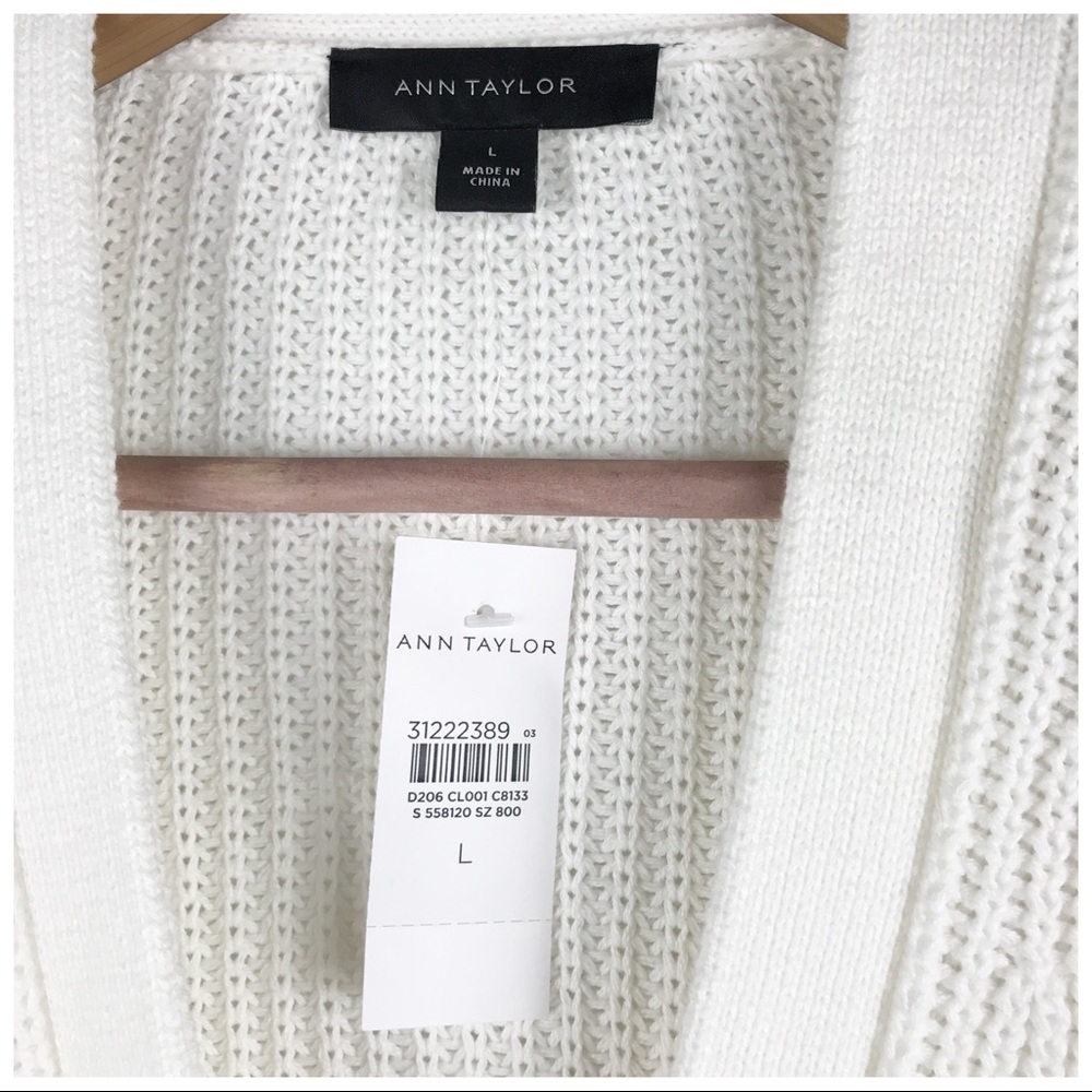 NWT Ann Taylor Purple Ombré Cardigan Size Large - Picture 7 of 9